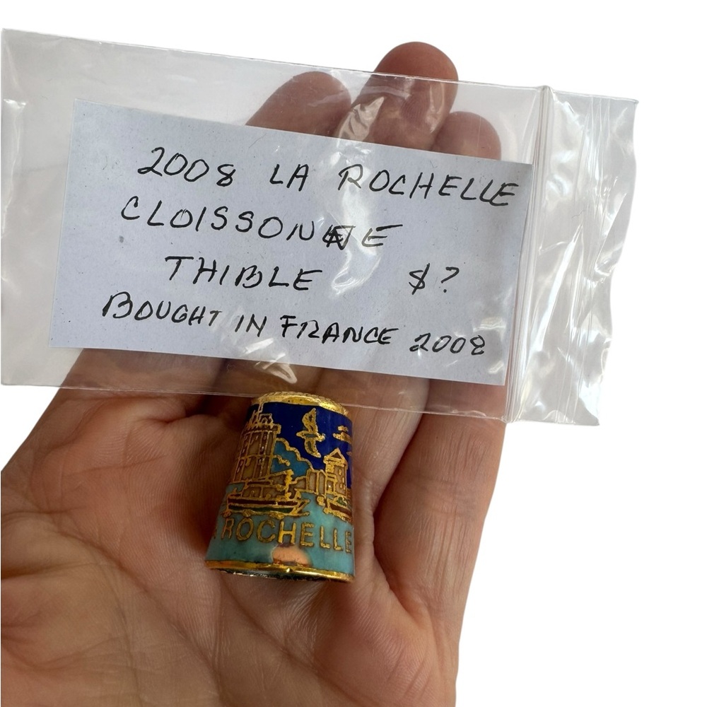 La Rochelle Cloisonné Thimble France‎